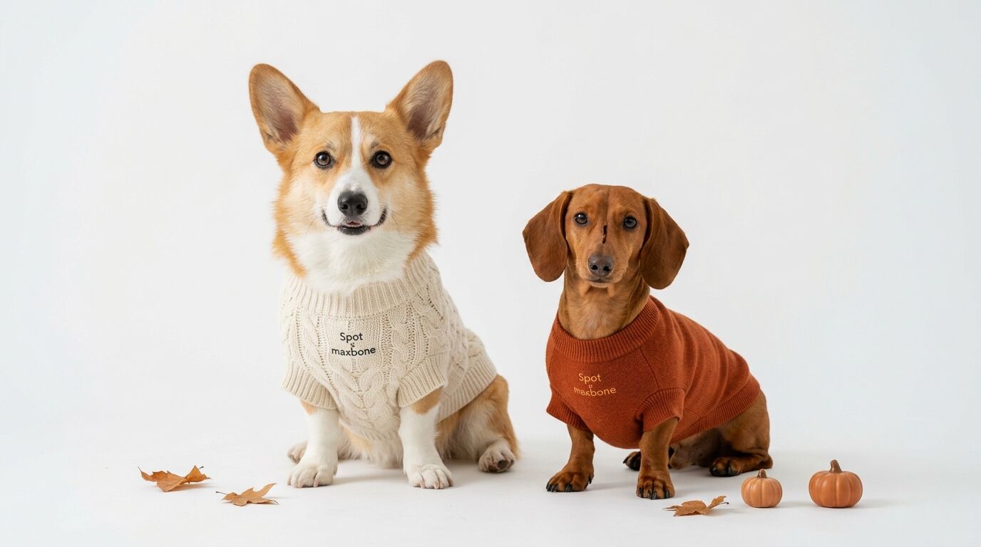 Maxbone × Spot Pet Insurance custom dog sweaters